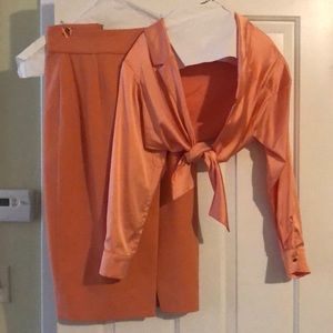 Skirt and shirt from house of CB small